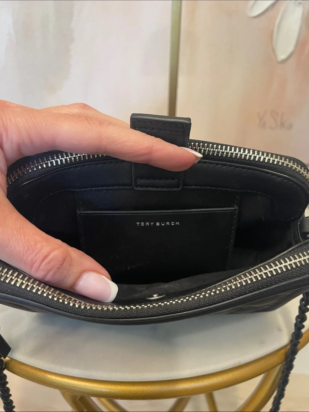 Tory Burch Matte Fleming Double Zip Crossbody